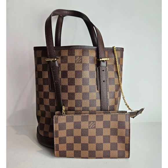 Authentic Louis Vuitton Damier Ebene Marias #4102M - Picture 1 of 7